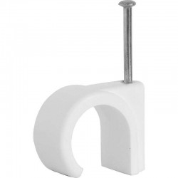 12.0MM ROUND CABLE CLIP WHI