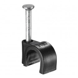 7MM ROUND CABLE CLIP BLK
