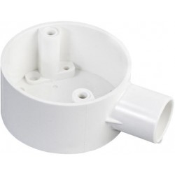 25MM TERMINAL BOX WHITE