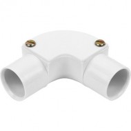 25MM INSPECTION ELBOW WHITE