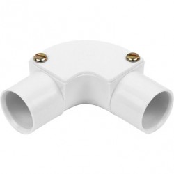 25MM INSPECTION ELBOW WHITE