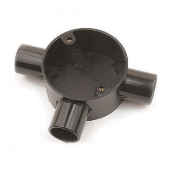 20MM TEE BOX BLACK