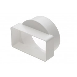 100MM ROUND TO SQUARE ADAPTOR