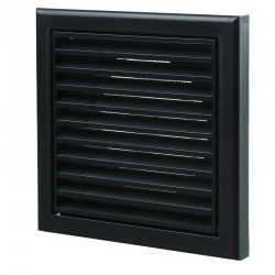 100MM FIXED GRILLE BLACK