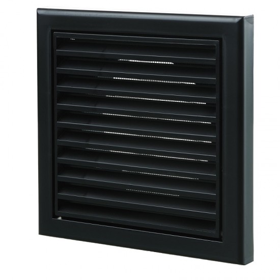 100MM FIXED GRILLE BLACK