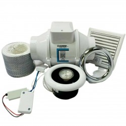TURBO E SHOWER FAN KIT TIMER LIGHT