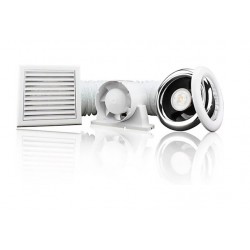 TUBO SHOWER FAN KIT TIMER LIGHT