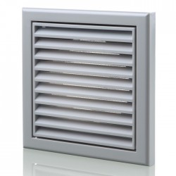 100MM FIXED GRILLE GREY