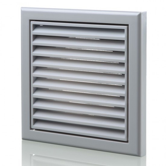 100MM FIXED GRILLE GREY