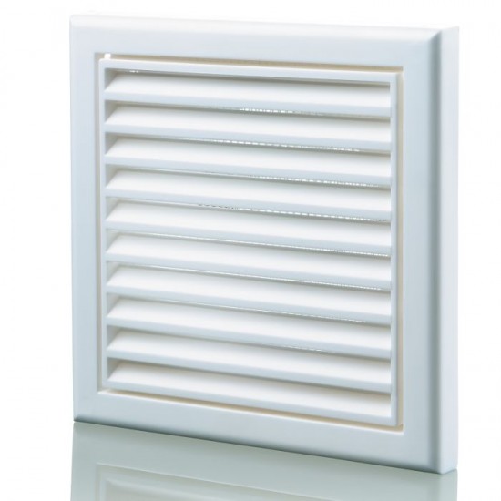 150MM FIXED GRILL WHITE