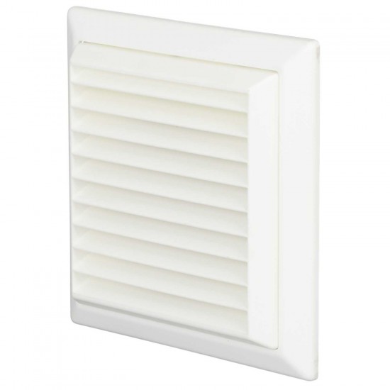 100MM FIXED GRILLE WHITE