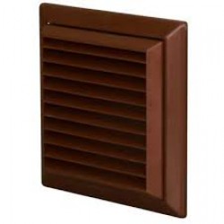 100MM FIXED GRILLE BROWN