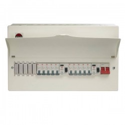 15 WAY TYPE A LOADEC BOARD C/W 10 MCBS
