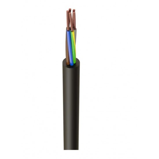 0.75MM 5C BLACK FLEX (Price per mtr)