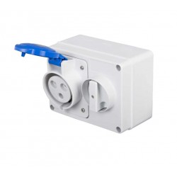 32A 2P&E IP44 230V HOR INTERLOCK SKT