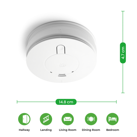 OPTICAL SMOKE ALARM 230V