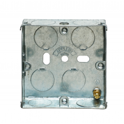 1G 25MM STEEL BACK BOX