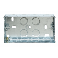2G 25MM STEEL BACK BOX