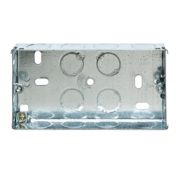 2G 25MM STEEL BACK BOX