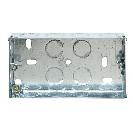 2G 25MM STEEL BACK BOX