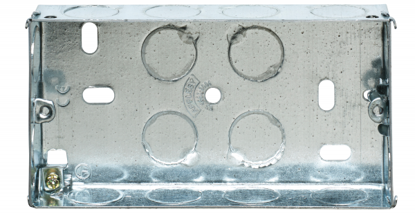 2G 25MM STEEL BACK BOX