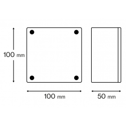100 X 100 X 50 ADAPTABLE BOX