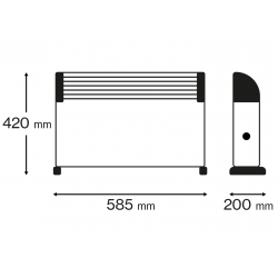 2KW CONVECTOR TIMER