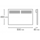 0.75KW LCD PANEL HEATER C/W TIMER