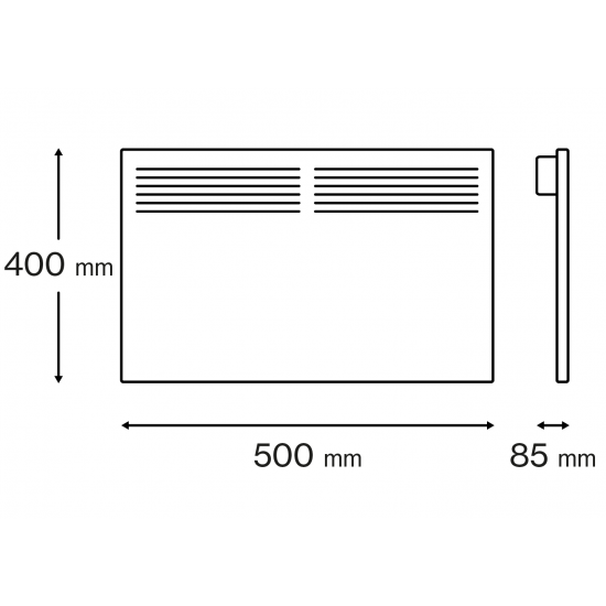1.0KW LCD PANEL HEATER C/W TIMER