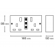 METAL CLAD 13A DP TWIN SOCKET
