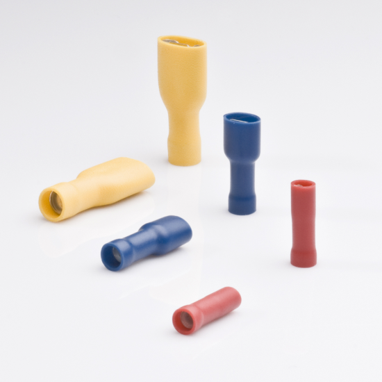 2.5MM BLUE FEMAIL F/INS CRIMP