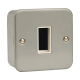 METAL CLAD 1 MOD PLATE C/W BOX