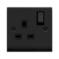 13A INGOT SINGLE SOCKET BLK