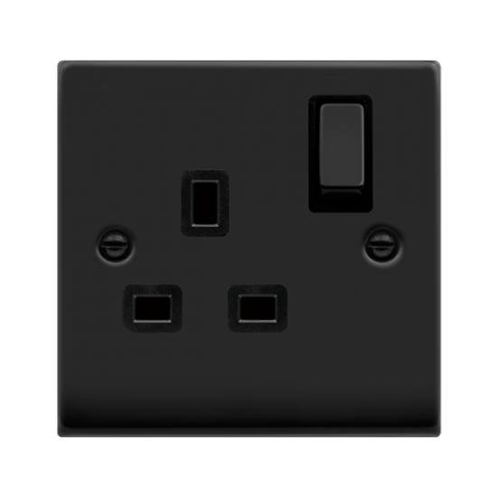 13A INGOT SINGLE SOCKET BLK