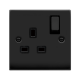 13A INGOT SINGLE SOCKET BLK