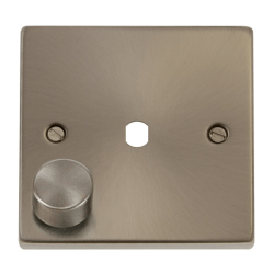 1G DIMMER PLATE C/W KNOB