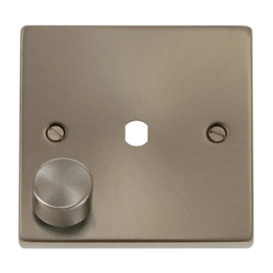 1G DIMMER PLATE C/W KNOB