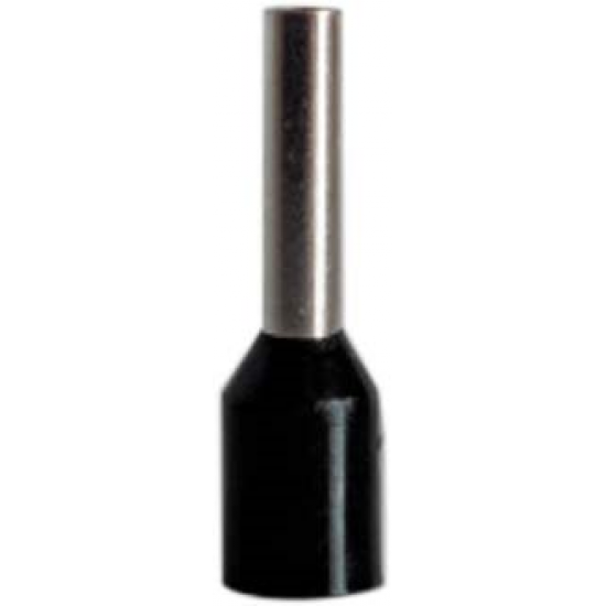 1.5MM BOOT LACE FERRULE BLACK (sold per 100)