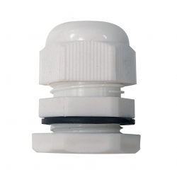 20MM NYLON GLAND WHITE -10-14MM