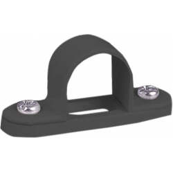 25MM STEEL SPACER BAR SADDLE BLACK