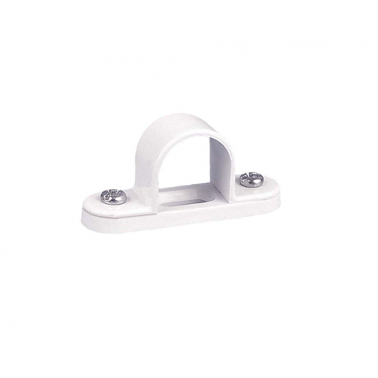 25MM Steel Space Bar Saddle White