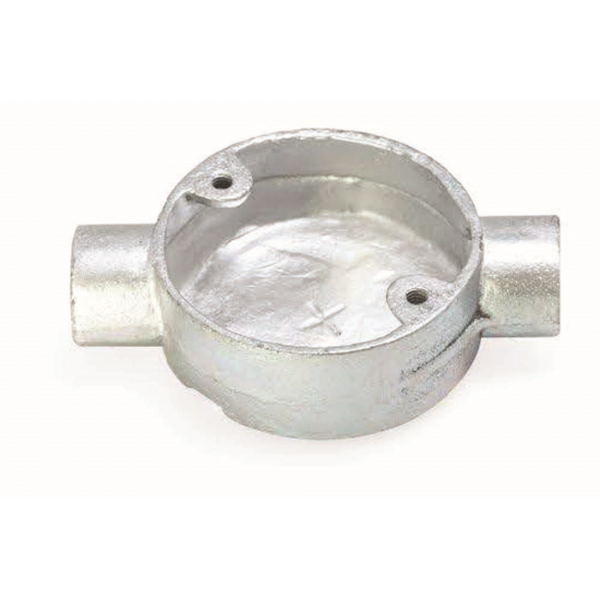 20MM GALV THROUGH BOX
