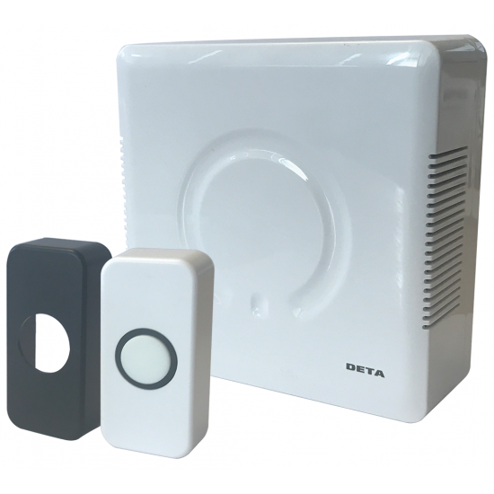 DOOR BELL & PUSH WHITE/BLK COVERS