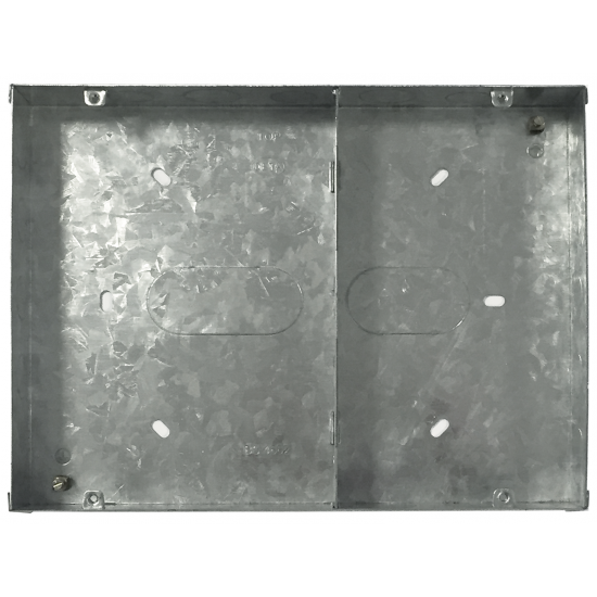40MM MEDIA PLATE METAL BACK BOX
