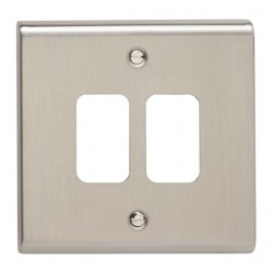 2G GRID PLATE BRUSHED