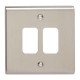 2G GRID PLATE BRUSHED