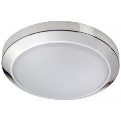 14W LED CHROME BULKHEAD