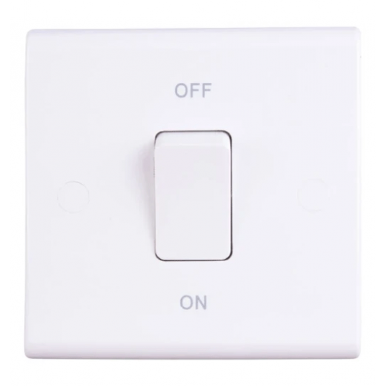 50A 1G DP SWITCH WHITE ROCKER