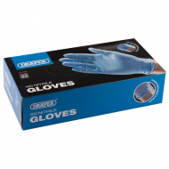 BLUE NITRILE GLOVE MEDIUM