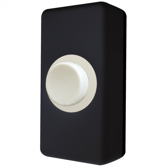 WHITE/BLK BELL PUSH